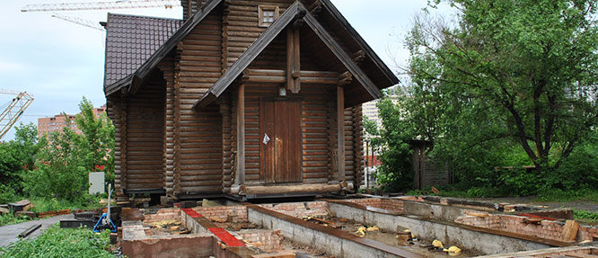 2014 Перенос деревянного храма